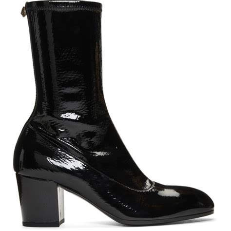 gucci black printyl boots|gucci boots women black.